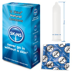 Preservativi naturali 12 Pack Skins